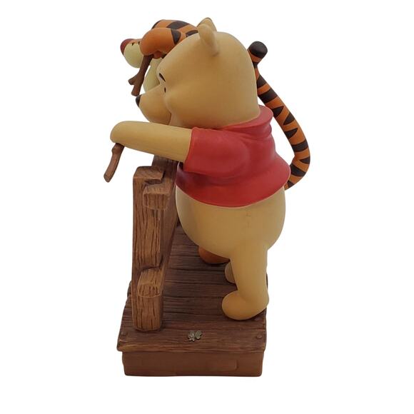 Vtg Disney Winnie Pooh PRECIOUS MOMENT Everything Better  Disney - Winnie the Pooh Figurine - Its So Much Friendlier with Two